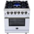 Forno Massimo FFSGS623930WHT - Forno Massimo 30-Inch Freestanding Gas Range