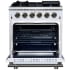 Forno Massimo FFSGS623930WHT - Forno Massimo 30-Inch Freestanding Gas Range