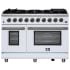 Forno Massimo FFSGS623948WHT - Forno Massimo 48-Inch Freestanding Gas Range