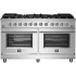 Forno Massimo FFSGS623960 - Massimo 60-Inch Freestanding Gas Range, 10 Burners, True Convection Oven