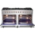 Forno Massimo FFSGS623960 - Massimo 60-Inch Freestanding Gas Range, 10 Burners, True Convection Oven