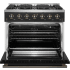 Forno Galiano FFSGS624436BLK - Galiano – 36″ Freestanding Gas Range in Opened View