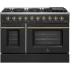 Forno Galiano FFSGS624448BLK - Galiano – 48″ Freestanding Gas Range in Front View
