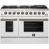 Forno Galiano FFSGS624448WHT - Galiano – 48″ Freestanding Gas Range in Front View