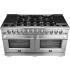 Forno Capriasca FFSGS626060 - 60 Inch Freestanding Gas Range in Angled View