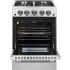 Forno Breno FFSGS627224 - Breno 24 Inch Freestanding Gas Range in Opened View