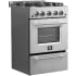 Forno Breno FFSGS627224 - Breno 24 Inch Freestanding Gas Range in Angled View