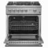 Forno Alta Qualita Giovanni FFSGS627430 - Giovanni 30 Inch Freestanding Gas Range in Opened View