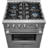 Forno Alta Qualita Marco FFSGS627730 - Marco 30 Inch Freestanding Gas Range in Angled View