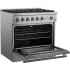 Forno Alta Qualita Marco FFSGS627736 - Marco 36 Inch Freestanding Gas Range in Opened View