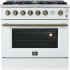 Forno Alta Qualita Marco FFSGS627736WHT - 36 Inch Marco Gas Range in Front View