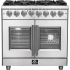 Forno Massimo FFSGS632536 - Massimo 36 Inch Freestanding French Door Dual Fuel Range in Front View