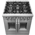 Forno Galiano FFSGS635630 - 30 Inch Freestanding French Door Dual Fuel Range in Angled View