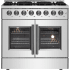 Forno Galiano FFSGS635636 - 36 Inch Freestanding French Door Dual Fuel Range in Front View