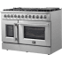 Forno Galiano FFSGS635648 - 48 Inch Freestanding French Door Dual Fuel Range in Angled View