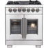 Forno Capriasca FFSGS638730 - 30 Inch Freestanding French Door Dual Fuel Range in Front View