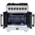 Forno Capriasca FFSGS638730WHT - Capriasca 30-Inch Freestanding French Door Dual Fuel Range