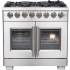 Forno Capriasca FFSGS638736 - 36 Inch Freestanding French Door Dual Fuel Range in Front View