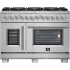 Forno Capriasca FFSGS638748 - 48 Inch Freestanding French Door Dual Fuel Range in Front View