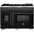 Forno Capriasca FFSGS638748BLK - Forno Capriasca 48-Inch Freestanding French Door Dual Fuel Range