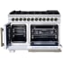 Forno Capriasca FFSGS638748WHT - Forno Capriasca 48-Inch Freestanding French Door Dual Fuel Range