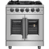 Forno Massimo FFSGS643930 - Massimo 30 Inch Freestanding French Door Gas Range in Front View