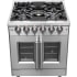 Forno Massimo FFSGS643930 - Massimo 30 Inch Freestanding French Door Gas Range in Angled View