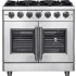 Forno Massimo FFSGS643936 - Massimo 36 Inch Freestanding French Door Gas Range in Front View