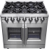 Forno Massimo FFSGS643936 - Massimo 36 Inch Freestanding French Door Gas Range in Front View