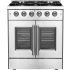 Forno Galiano FFSGS644430 - 30 Inch Freestanding French Door Gas Range in Front View