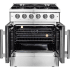 Forno Galiano FFSGS644430 - 30 Inch Freestanding French Door Gas Range in Opened View
