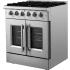 Forno Galiano FFSGS644430 - 30 Inch Freestanding French Door Gas Range in Angled View