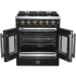 Forno Galiano FFSGS644430BLK - Galiano 30″ Freestanding French Door Gas Range in Opened View