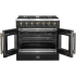Forno Galiano FFSGS644436BLK - Galiano 36″ Freestanding French Door Gas Range in Opened View