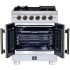 Forno Capriasca FFSGS646030WHT - Forno Capriasca 30-Inch Freestanding French Door Gas Range