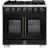Forno Capriasca FFSGS646036BLK - Capriasca 36-Inch Freestanding French Door Gas Range