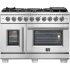 Forno Capriasca FFSGS646048 - Capriasca 48 Inch Freestanding Gas Range in Front View