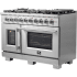 Forno Capriasca FFSGS646048 - Capriasca 48 Inch Freestanding Gas Range in Angled View