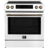 Forno Espresso FFSIN090530WHT - 30 Inch Slide-In Induction Range in Front View