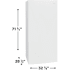 Frigidaire FFUE2022AW - 33 Inch Freestanding Upright Freezer Dimensions