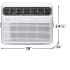 Frigidaire FHWW125WE1 - 12,000 BTU Inverter Smart Window Air Conditioner - Dimension