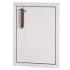 Fire Magic Flush Mounted Doors 53920KSCR - 14-Inch Right-Hinged Single Access Door - Vertical with Lock