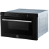 Forno Capoliveri FMWDR300024BLK - 24 Inch Built-In Microwave Drawer in Stainless Steel Handle Angle View