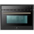 Forno Oliena FMWDR309324BLK - 24 Inch Built-In Microwave Convection Oven in Front View