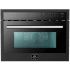 Forno Oliena FMWDR309324BLK - 24 Inch Built-In Microwave Convection Oven in Front View