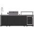 Forno FODKT2544BLK - Outdoor Kitchen w/ BBQ, Beverage Center, Sink in Front View