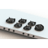 Pitt Cooking Foessa Professional Edition FOESSA6PFNG - 6 Burner Foessa Brass