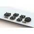 Pitt Cooking Foessa Black Edition FOESSA6BTNG - 6 Burner Foessa Black