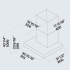 Falmec FOLIN36W12OS - Dimensions Guide