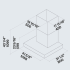 Falmec FOLIN42W12OS - Dimensions Guide